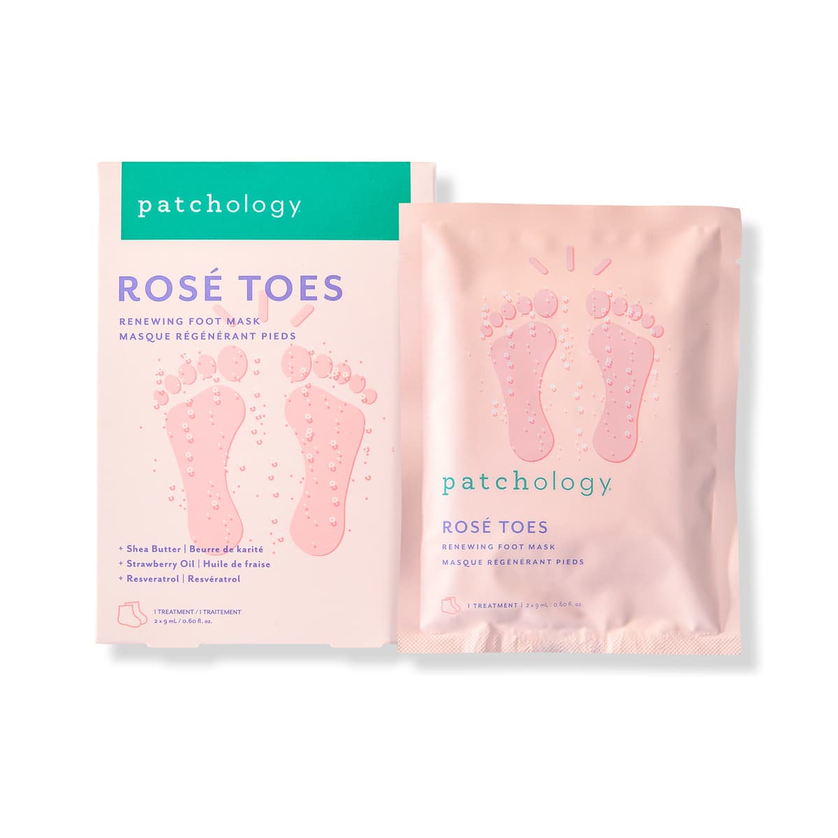 Rosé Toes Renewing Heel & Foot Mask