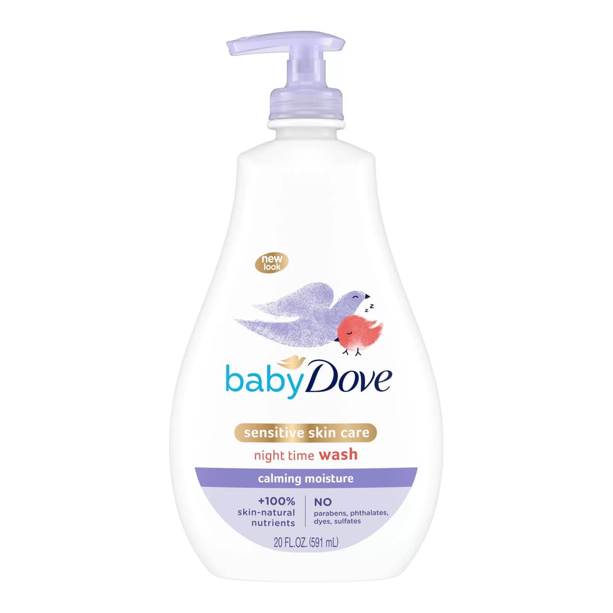 Calming Moisture Baby Body Wash & Shampoo, Hypoallergenic and Tear-Free