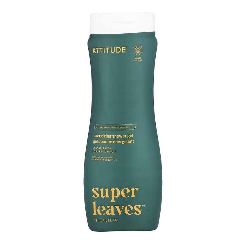 Super Leaves™, Energizing Shower Gel, Orange Leaves