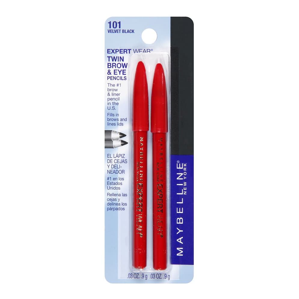 Twin Brow & Eye Pencils, Velvet Black