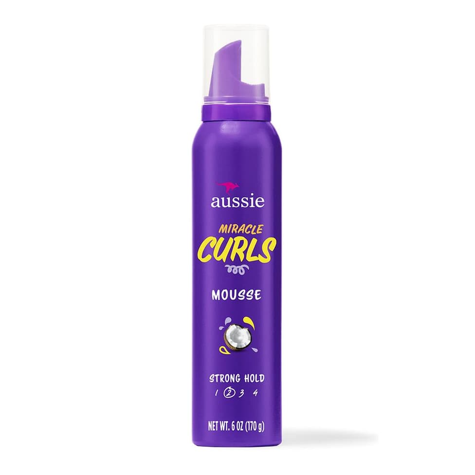 Mousse for Curly Hair and Frizz Reduction, Silicone Free Peach, jasmine, and coconut