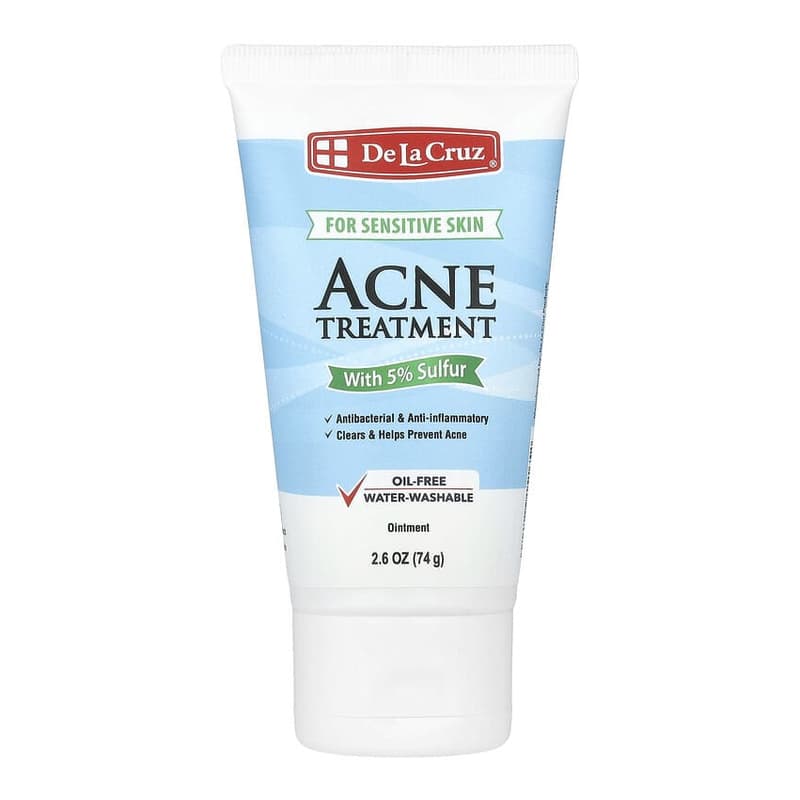 Acne Treatment Ointment with 5% Sulfur, For Sensitive Skin