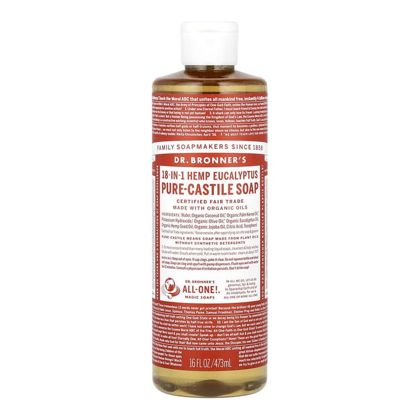 18-in-1 Hemp Pure-Castile Soap, Eucalyptus