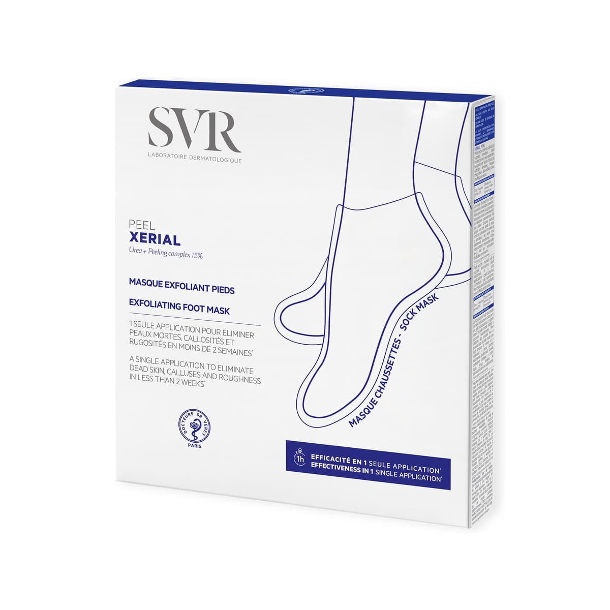 SVR Xerial Exfoliating Socks x1 for an Intensive Foot Peel in the place of Pumices + Foot Files