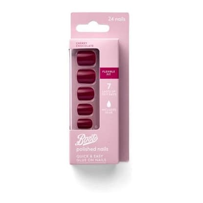 False Nails Cherry Chocolate x24