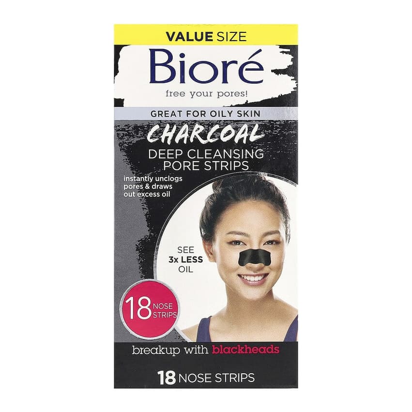 Deep Cleansing Pore Strips, Charcoal