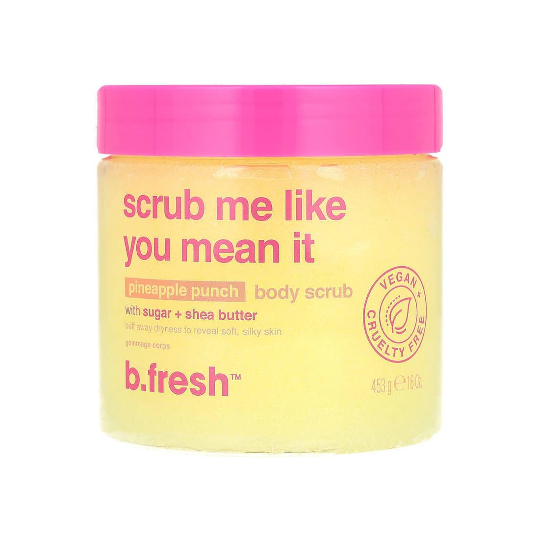 Body Scrub With Sugar & Shea Butter, Pineapple Punch