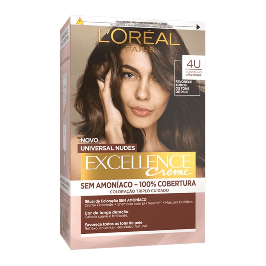 Excellence Universal Nudes Creme Permanent Hair Dye 4U