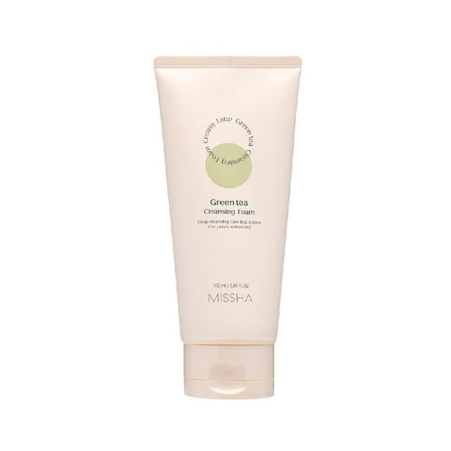 Creamy Latte Cleansing Foam, Green Tea
