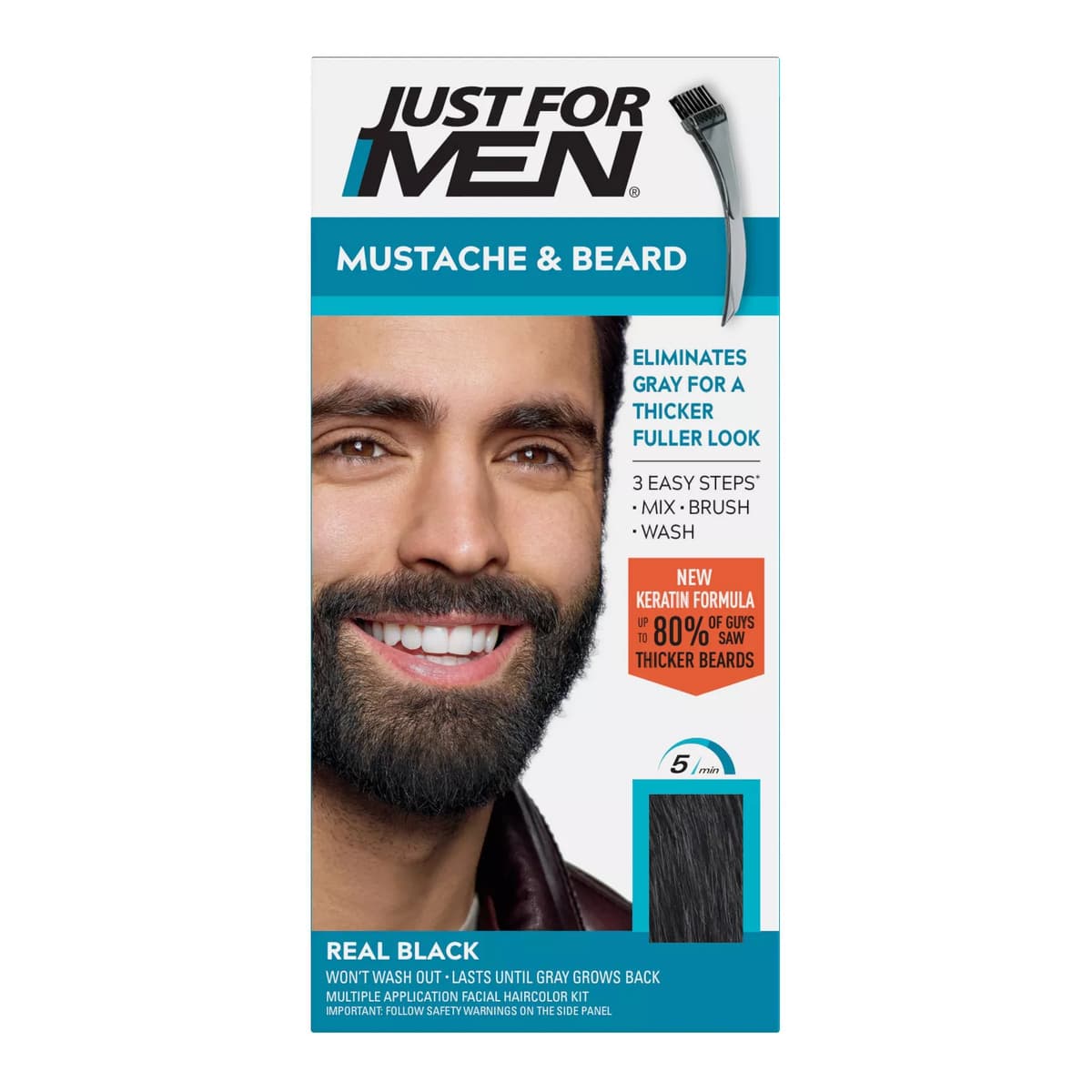 Mustache & Beard Real Black M-56