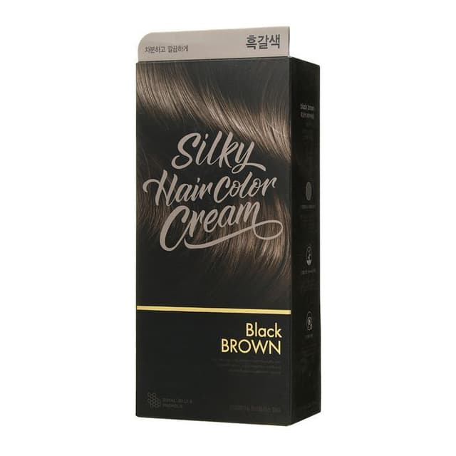 Stylist Silky Hair Color Cream, Black Brown