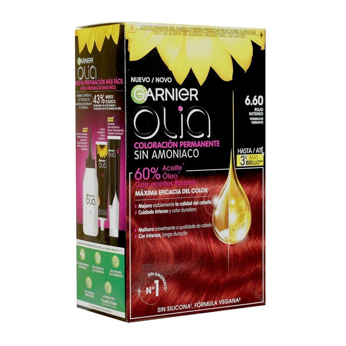 Olia Permanent Hair Dye 6.60