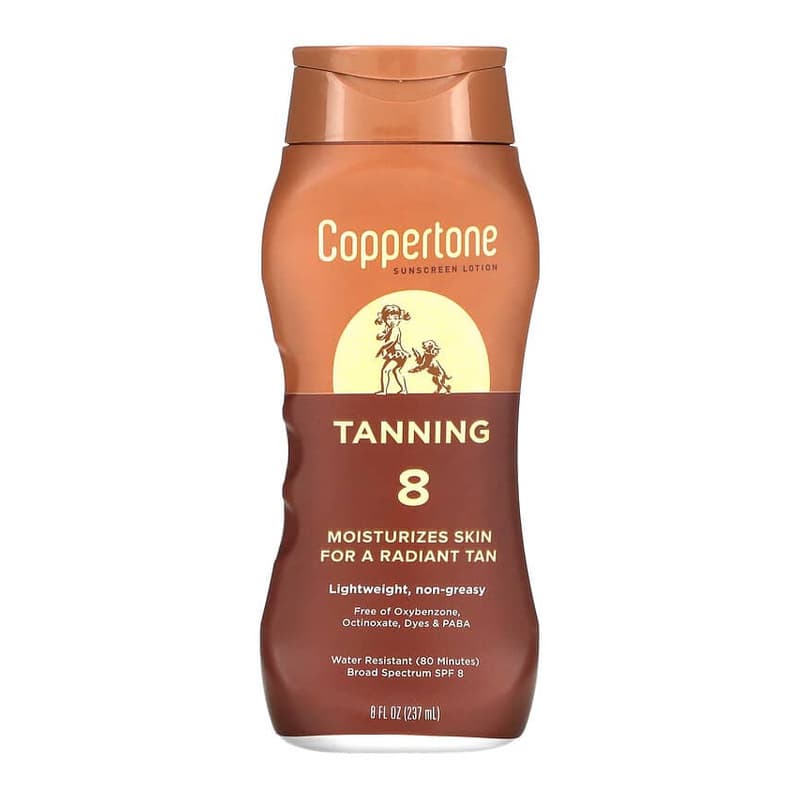 Tanning, Sunscreen Lotion, SPF 8