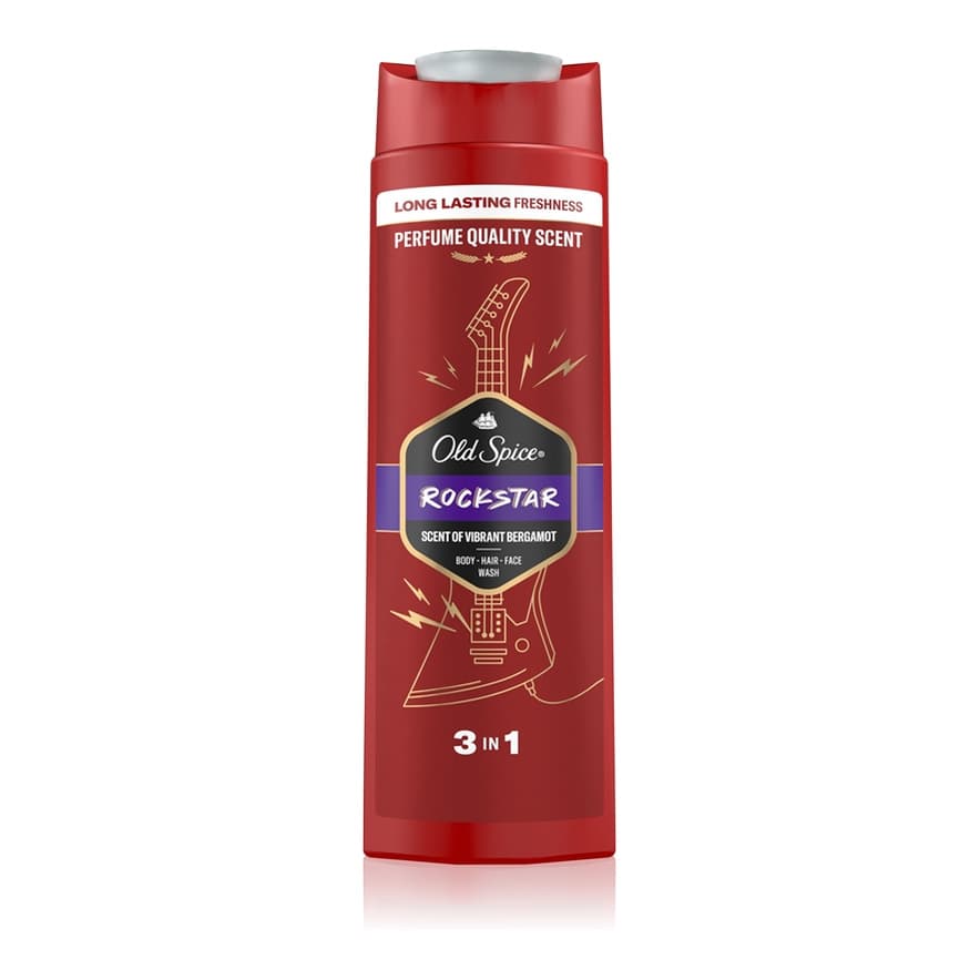Men's 3-in-1 Shower Gel for Face, Body, and Hair