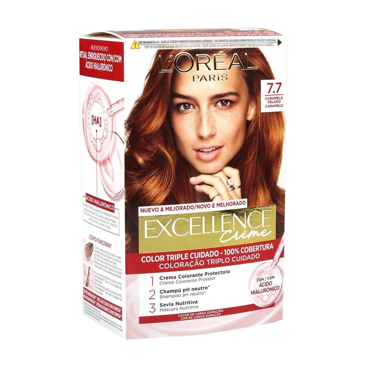Excellence Creme Hair Dye 7.7 Iced Caramel
