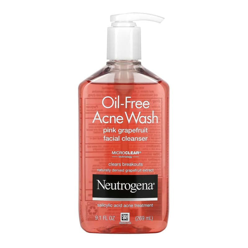 Oil-Free Acne Wash, Pink Grapefruit Facial Cleanser