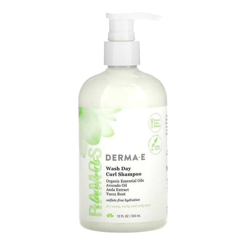 Ramos Clean Curls, Wash Day Curl Shampoo, For Wavy, Curly and Coily Hair