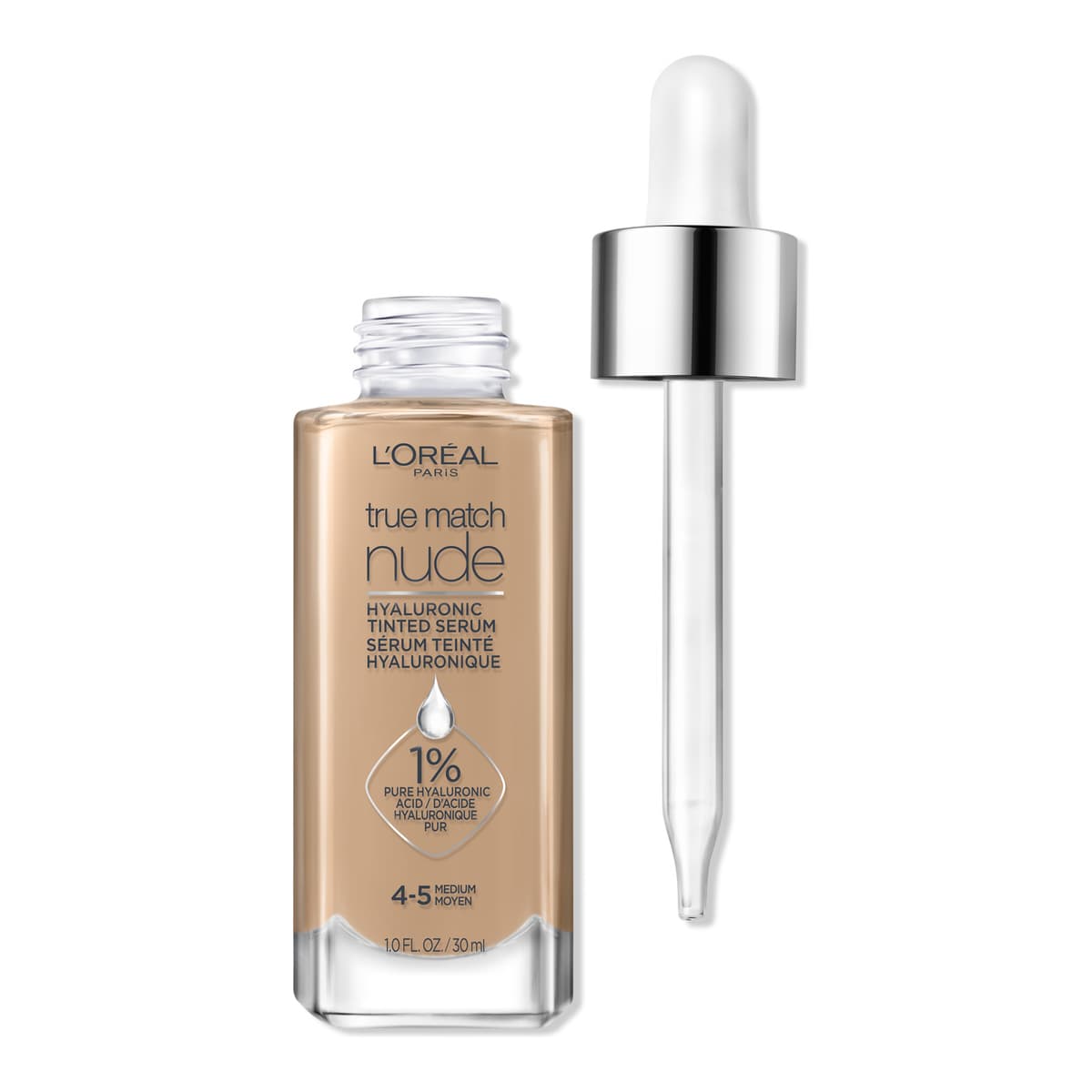 True Match Nude Hyaluronic Tinted Serum, #4-5 Medium
