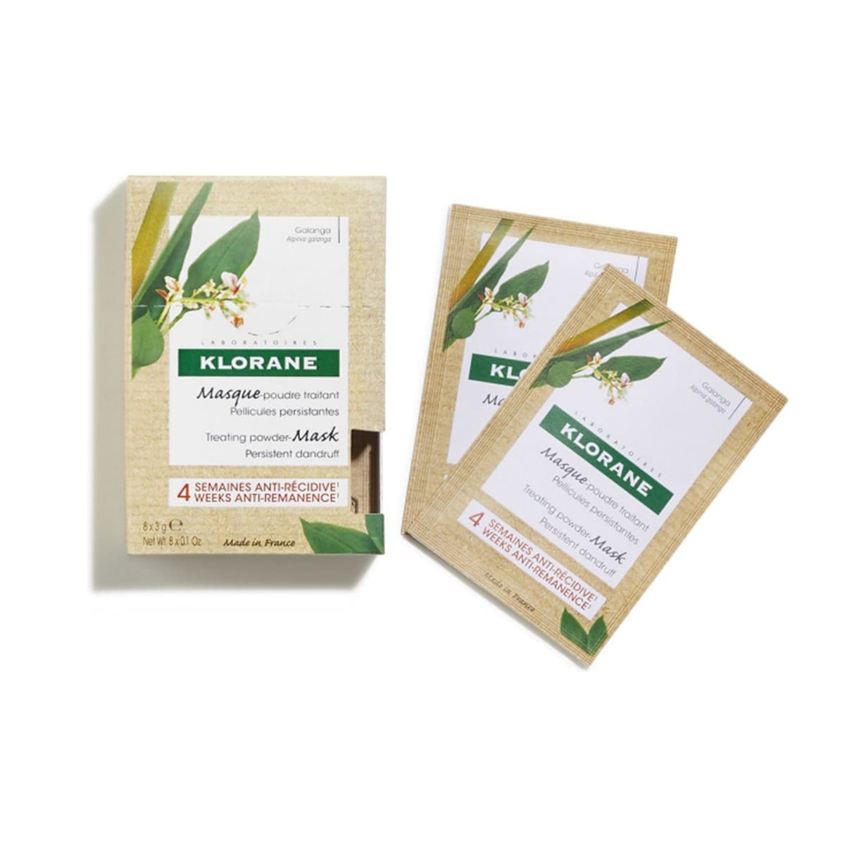 Treating Powder-Mask for Persistent Dandruff 8x