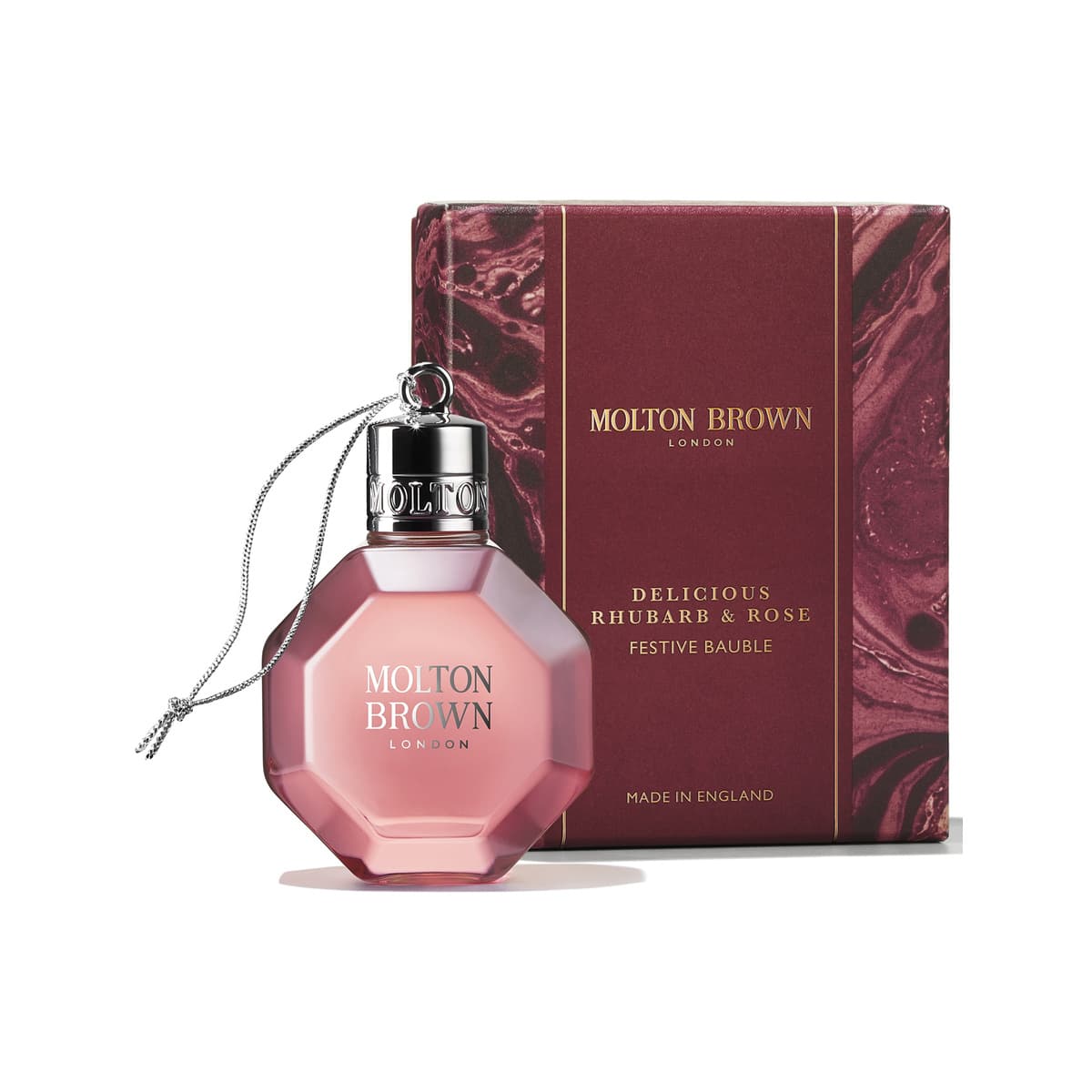 Delicious Rhubarb and Rose Festive Bauble