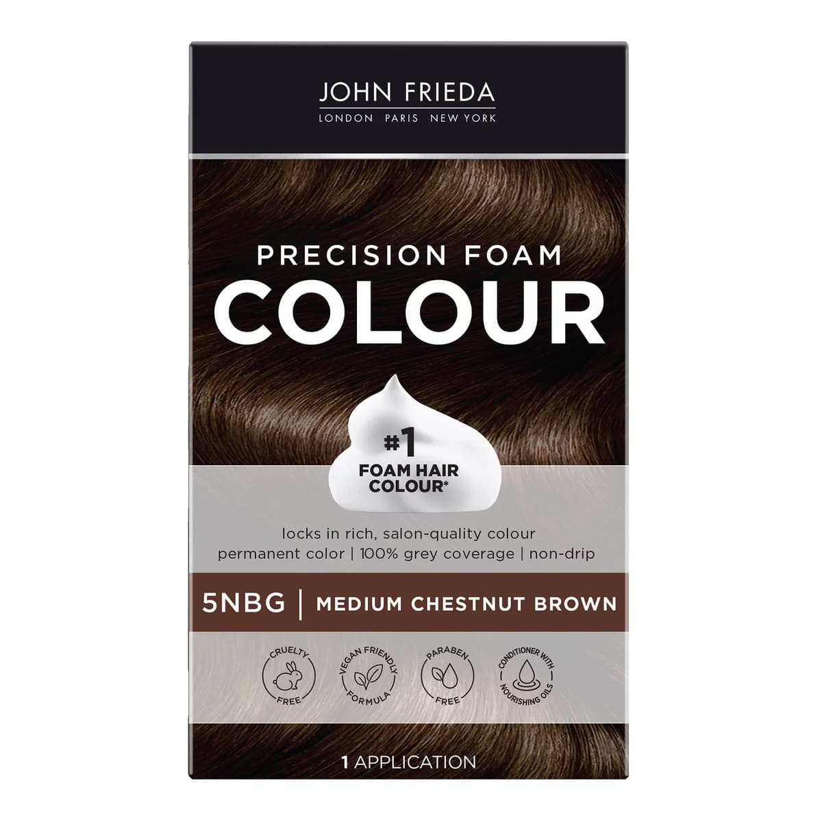 Brilliant Brunette Precision Foam Color, Hair Color Foam, Medium Chestnut Brown