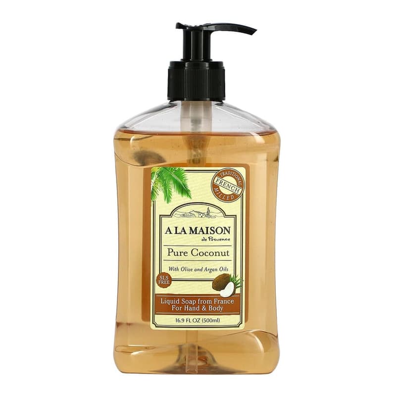Liquid Soap For Hand & Body, Pure Coconut