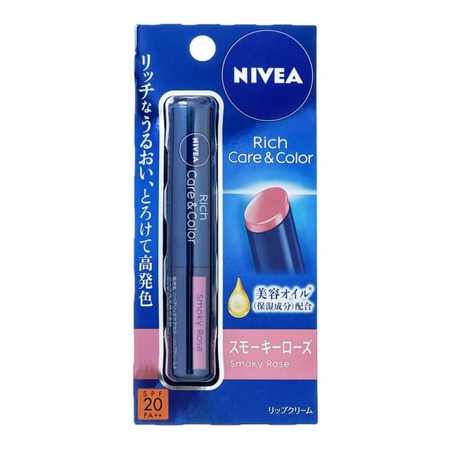 Rich Care & Color Lip Balm SPF 20 PA++, Smoky Rose