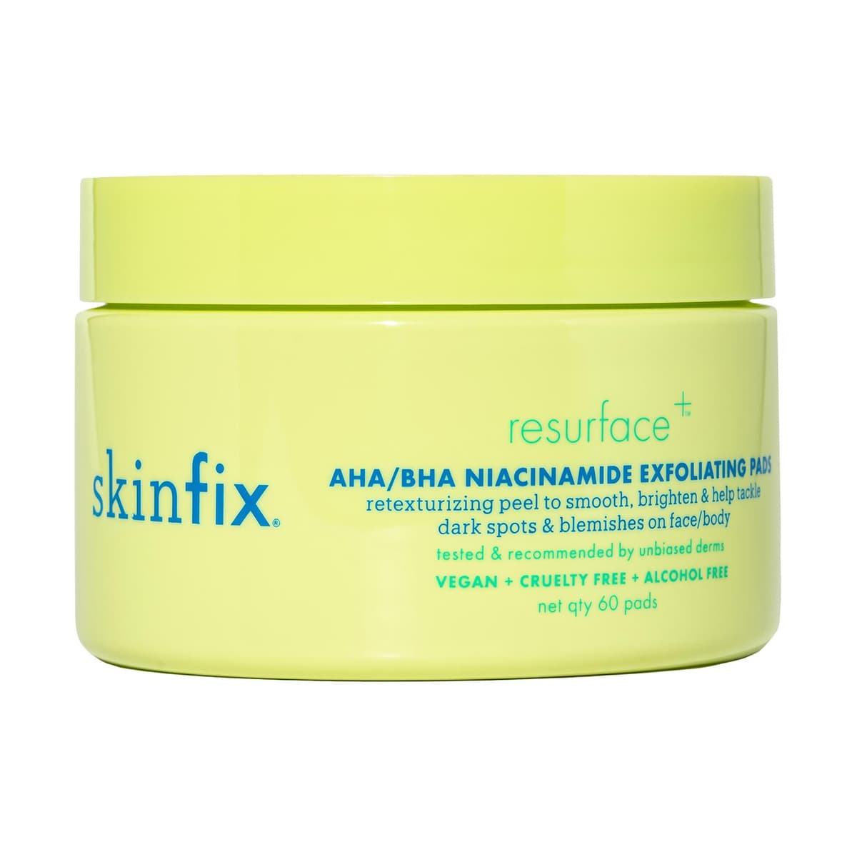 Resurface+ AHA/BHA Niacinamide Exfoliating Pads for Face and Targeted Body