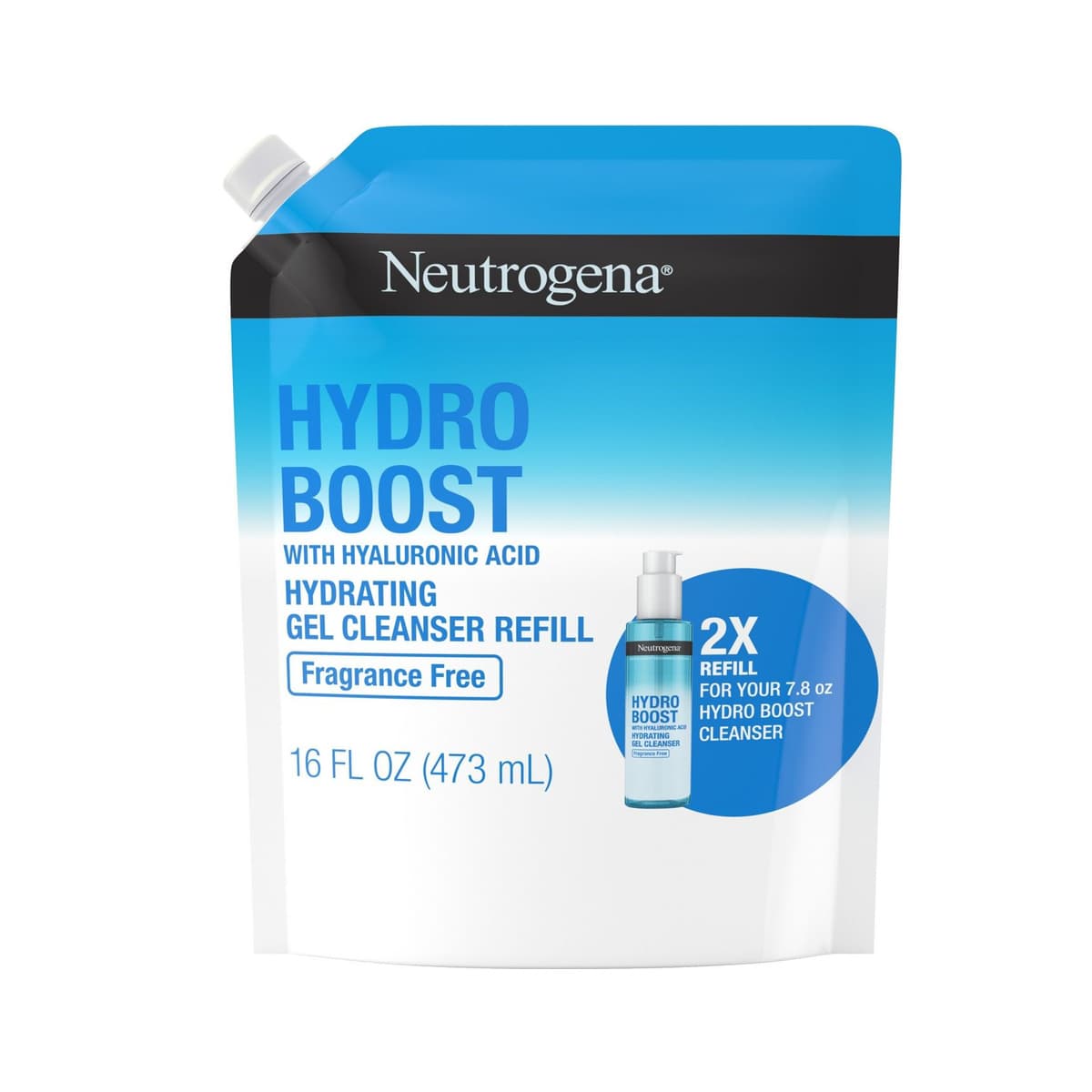 Hydro Boost Hydrating Gel Facial Cleanser with Hyaluronic Acid - Fragrance Free
