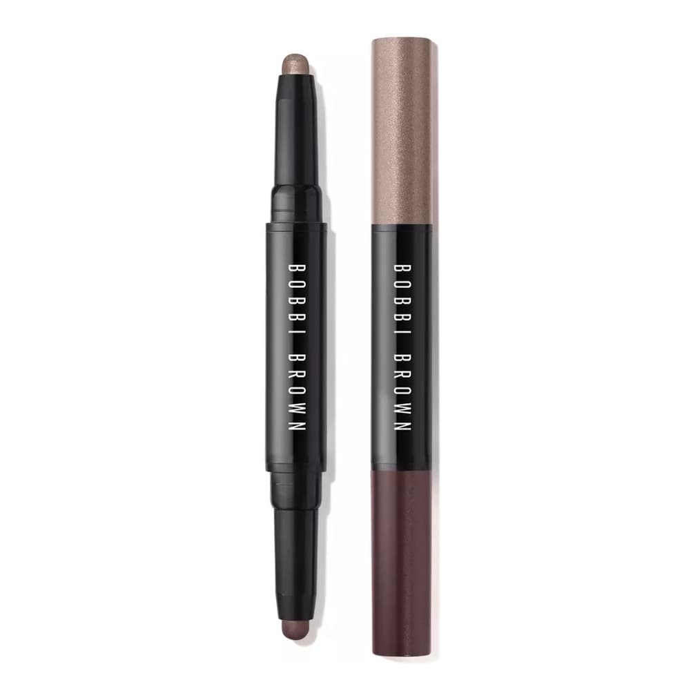 Dual-Ended Long-Wear Cream Shadow Stick, Pink Steel / Bark