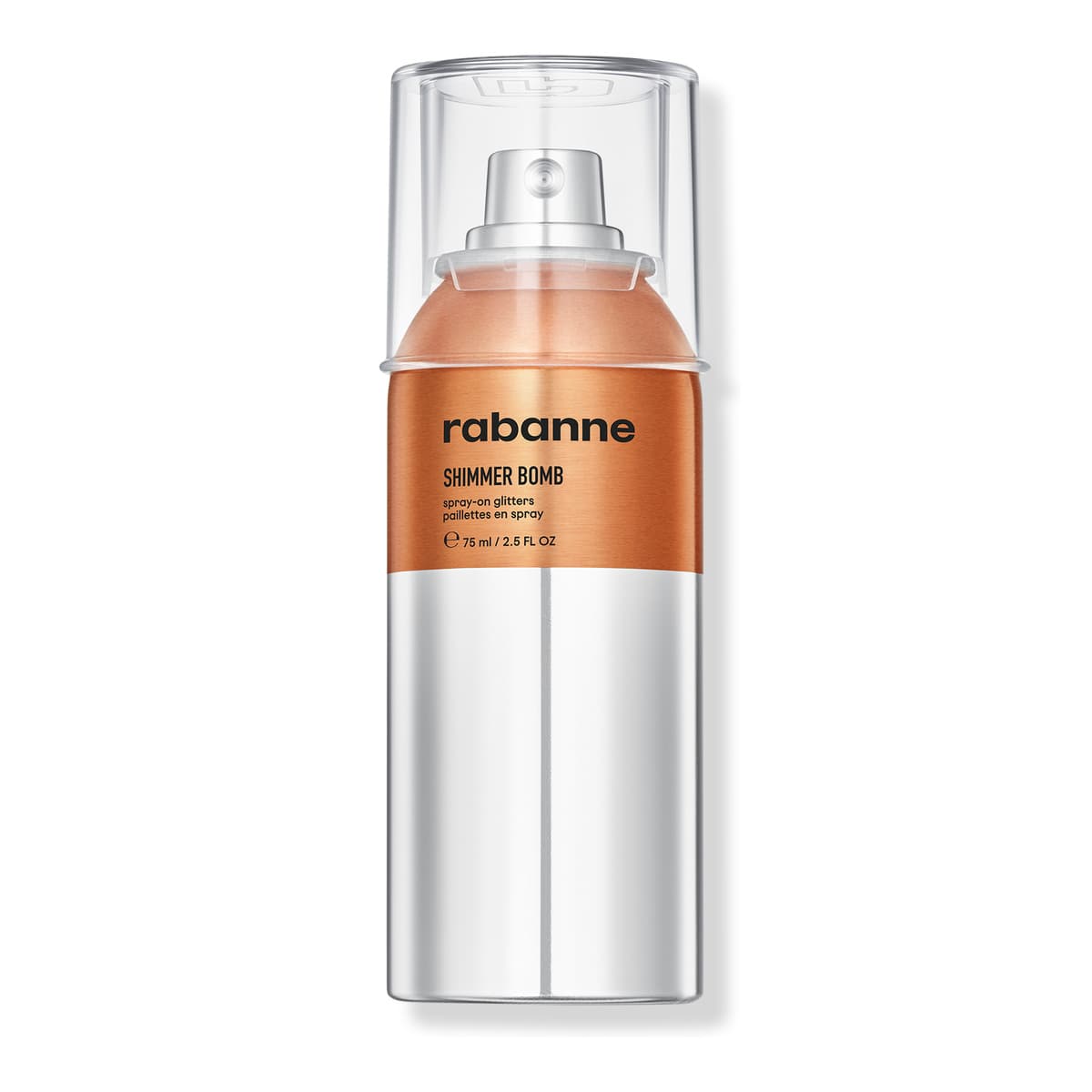 Shimmer Bomb Face and Body Glitter Spray, Copper Dore