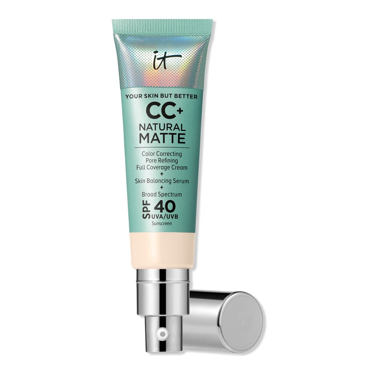 CC+ Cream Natural Matte Foundation with SPF 40, Fair Ivory