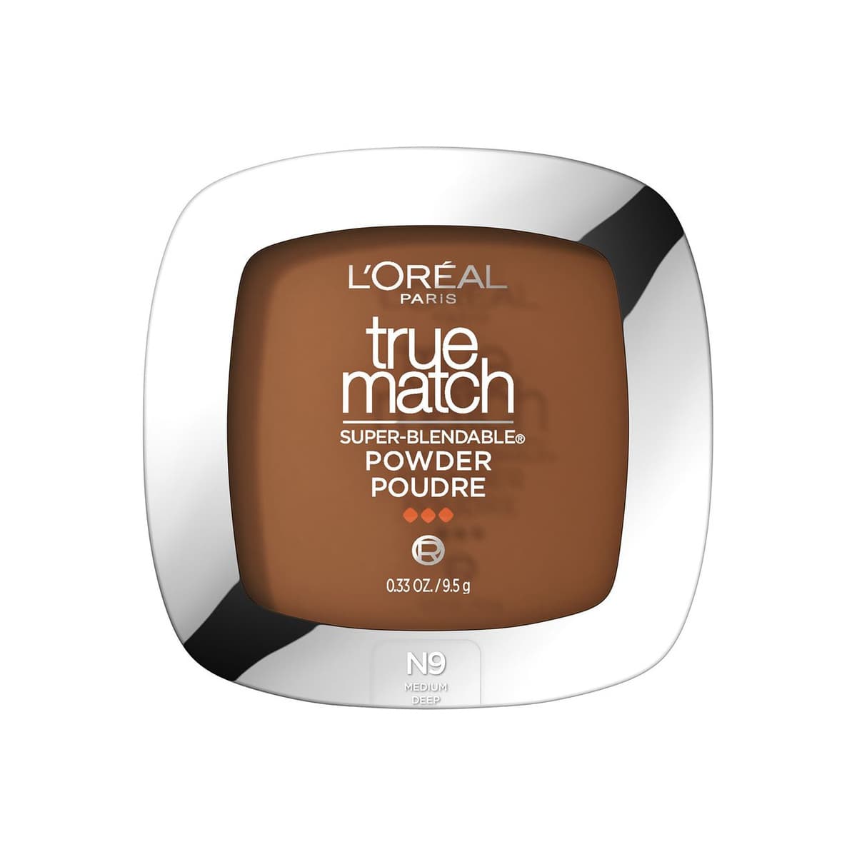 Super-Blendable Oil Free Makeup Powder, N9 Medium Deep