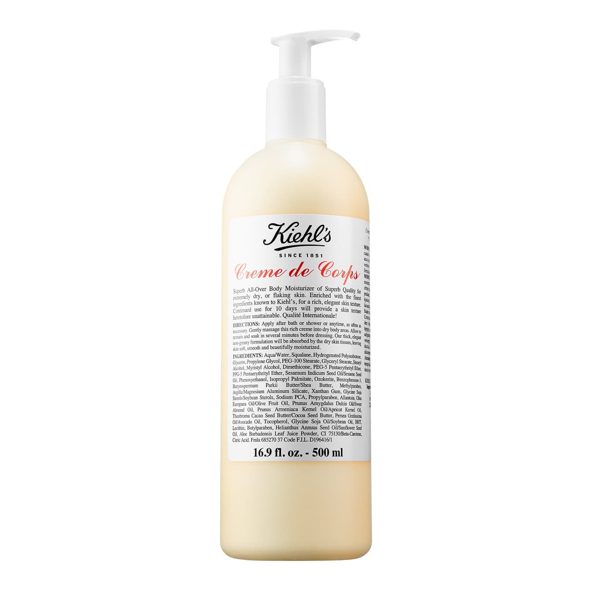 Crème de Corps Refillable Hydrating Body Lotion with Squalane
