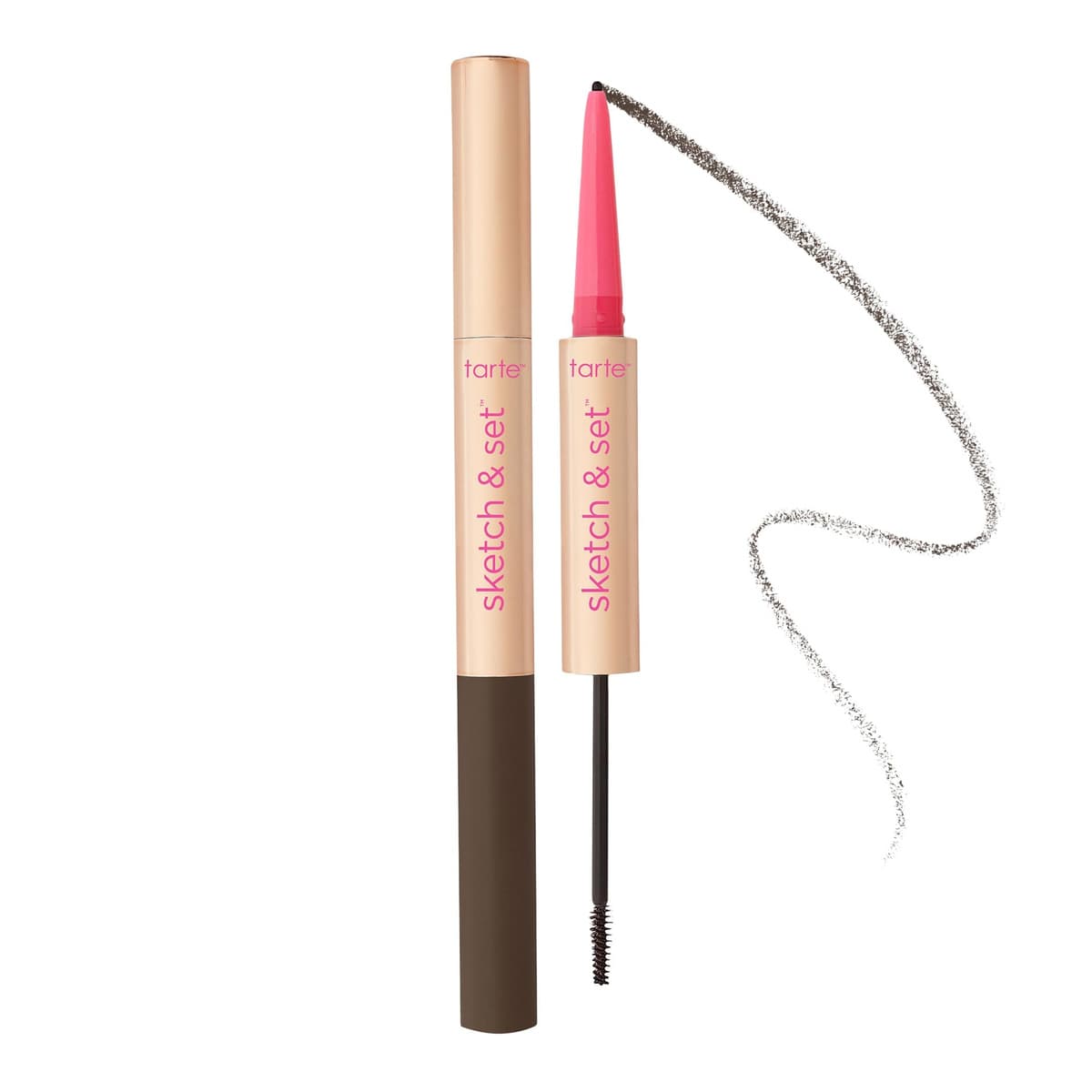 Sketch & Set™ Brow Pencil and Tinted Gel, Black Brown