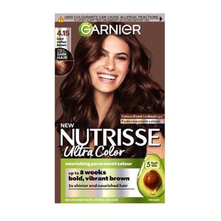 Nutrisse Ultra Color 4.15 Iced Coffee Brown Permanent Hair Dye