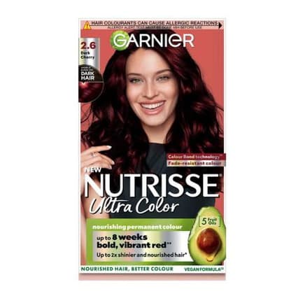 Nutrisse Ultra Color 2.6 Dark Cherry Red Permanent Hair Dye