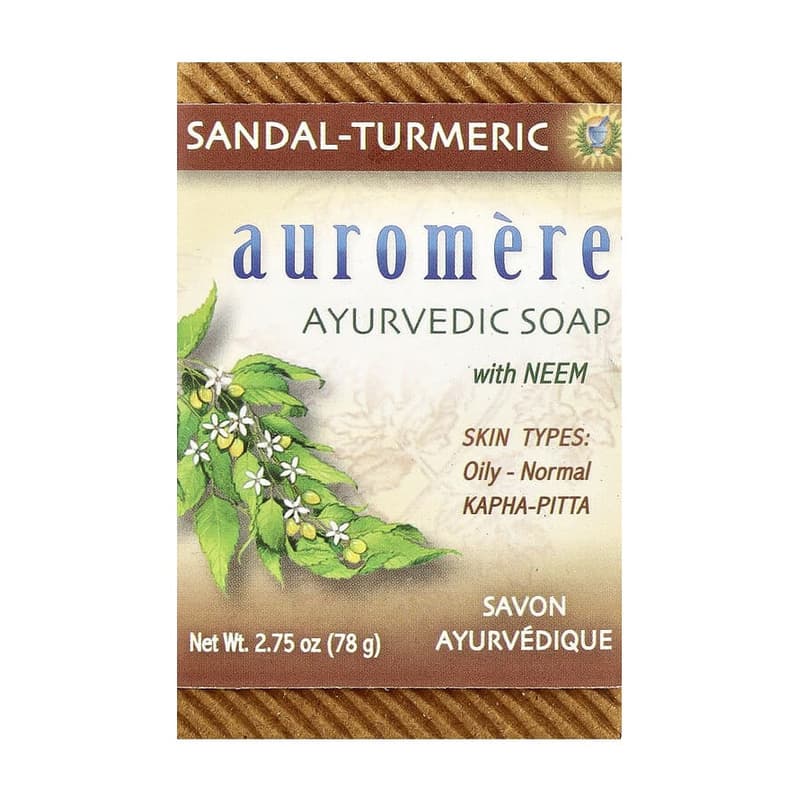Ayurvedic Bar Soap with Neem, Sandal-Turmeric