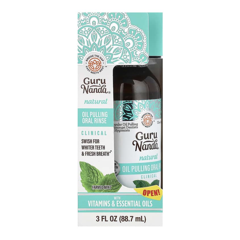 Natural Oil Pulling Oral Rinse, Farmed Mint