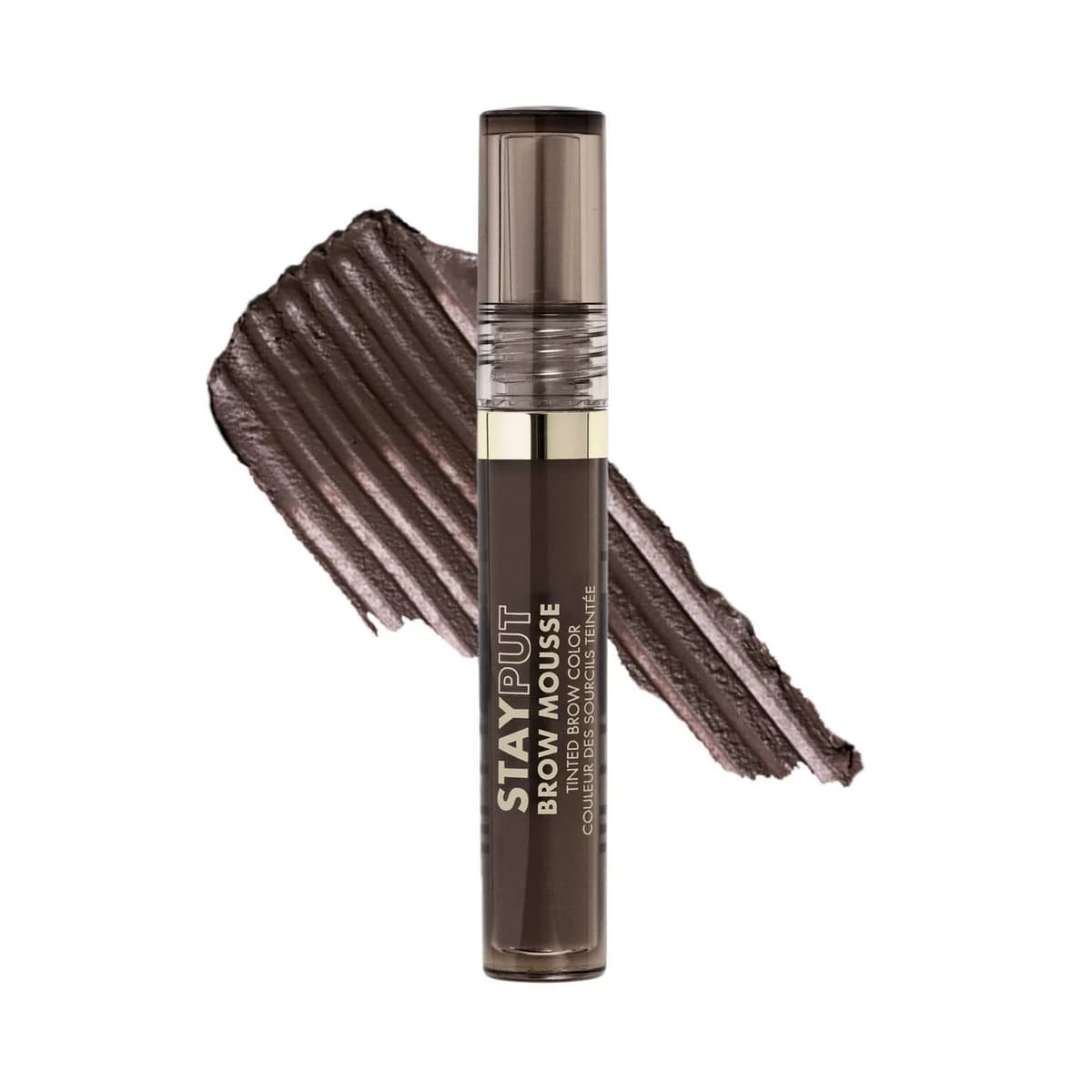 Stay Put Tinted Brow Mousse, Brown Black
