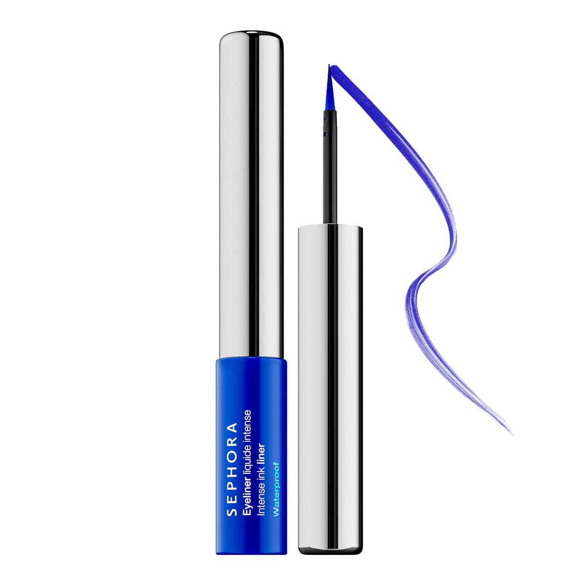 Intense Felt-Tip Liquid Waterproof Eyeliner, #05 Satin Cobalt Blue