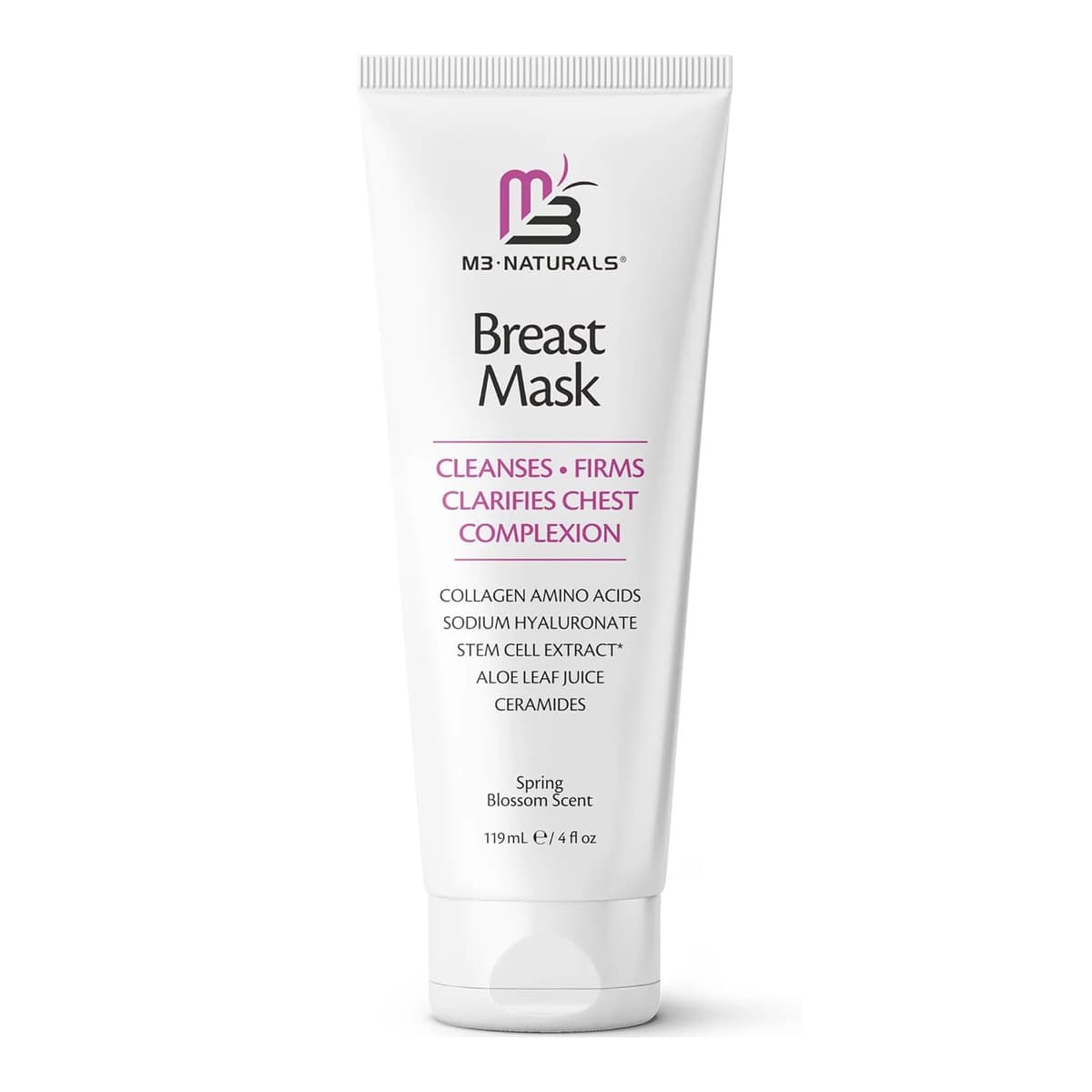 Moisturizing Breast Enhancement Cream for Women, Breast Firming & Lifting Cream with Collagen and Ceramides for Wrinkles & Dry Skin, M3 Naturals