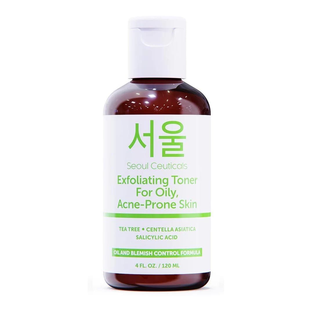 Korean Skin Care Exfoliating Korean Toner for Oily Acne Prone Skin - Korean Beauty Skincare Tea Tree Toner for Face