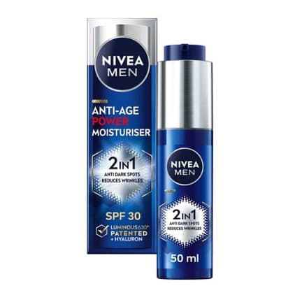 MEN 2in1 Anti-Age Power Moisturizer with Luminous630 & Hyaluronic Acid SPF30
