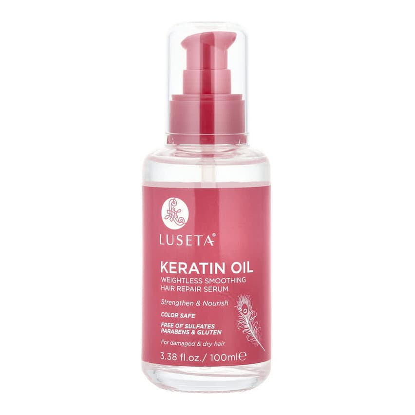 Keratin Oil, Weightless Smoothing Hair Repair Serum