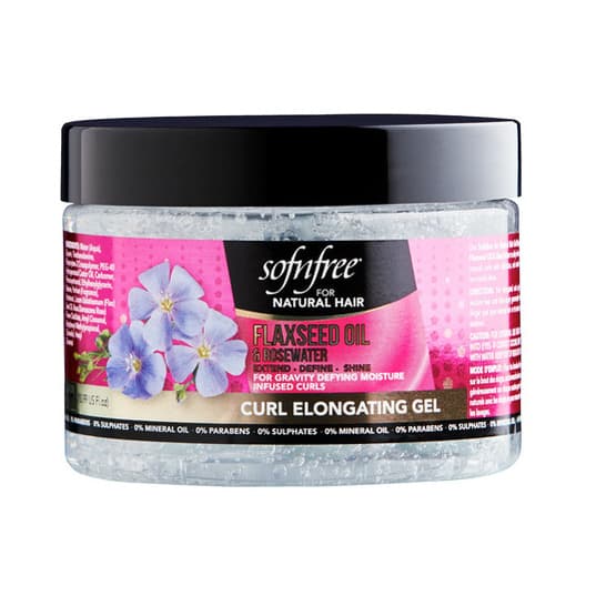 SNF Naturals Flaxseed Oil & Rosewater Curl Elongating Gel