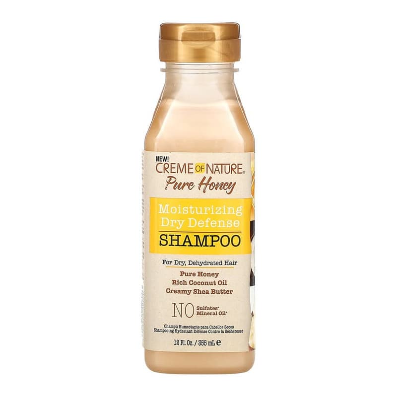 Pure Honey, Moisturizing Dry Defense Shampoo, For Dry, Dehydrated Hair