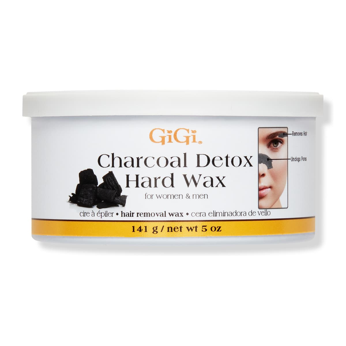 Charcoal Detox Hard Wax, Non-Strip Formula