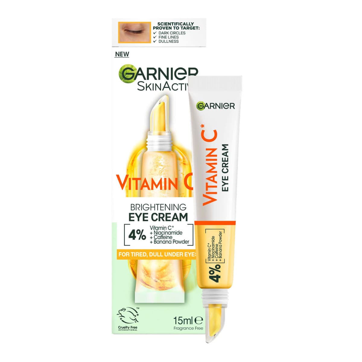 Brightening 4% Vitamin C, Niacinamide, Caffeine and Banana Powder Eye Cream