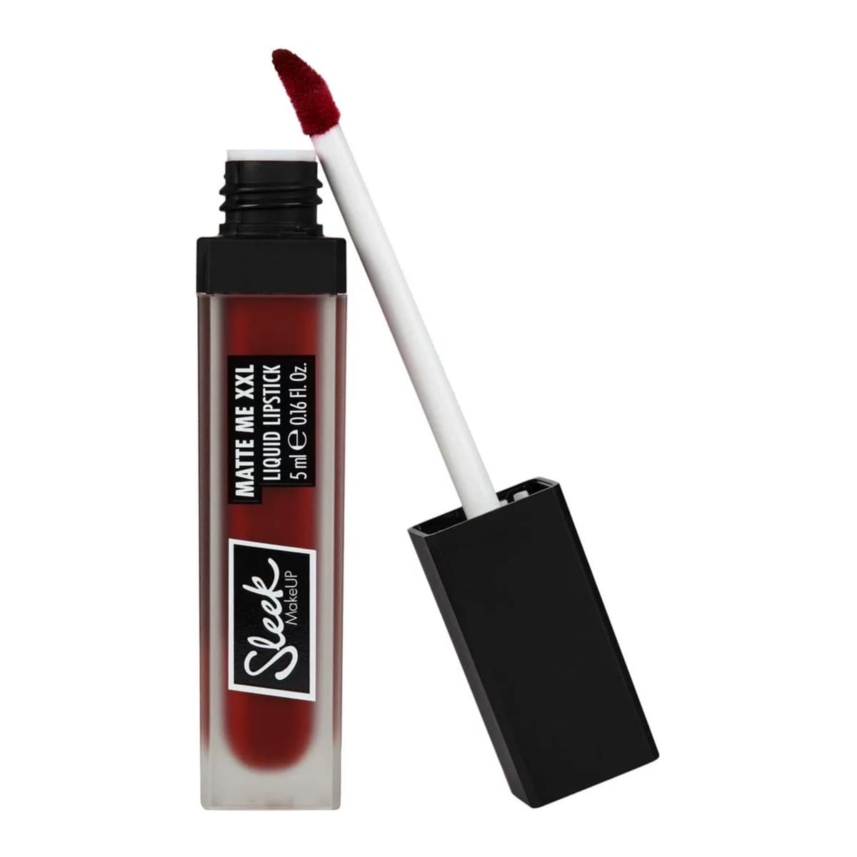 MakeUP Matte Me XXL Liquid Lipstick, left on red